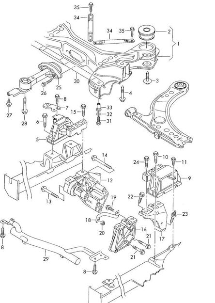 Picture of Front Subframe Assembly